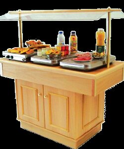 Buffet de présentation neutre KALOMA grand modèle